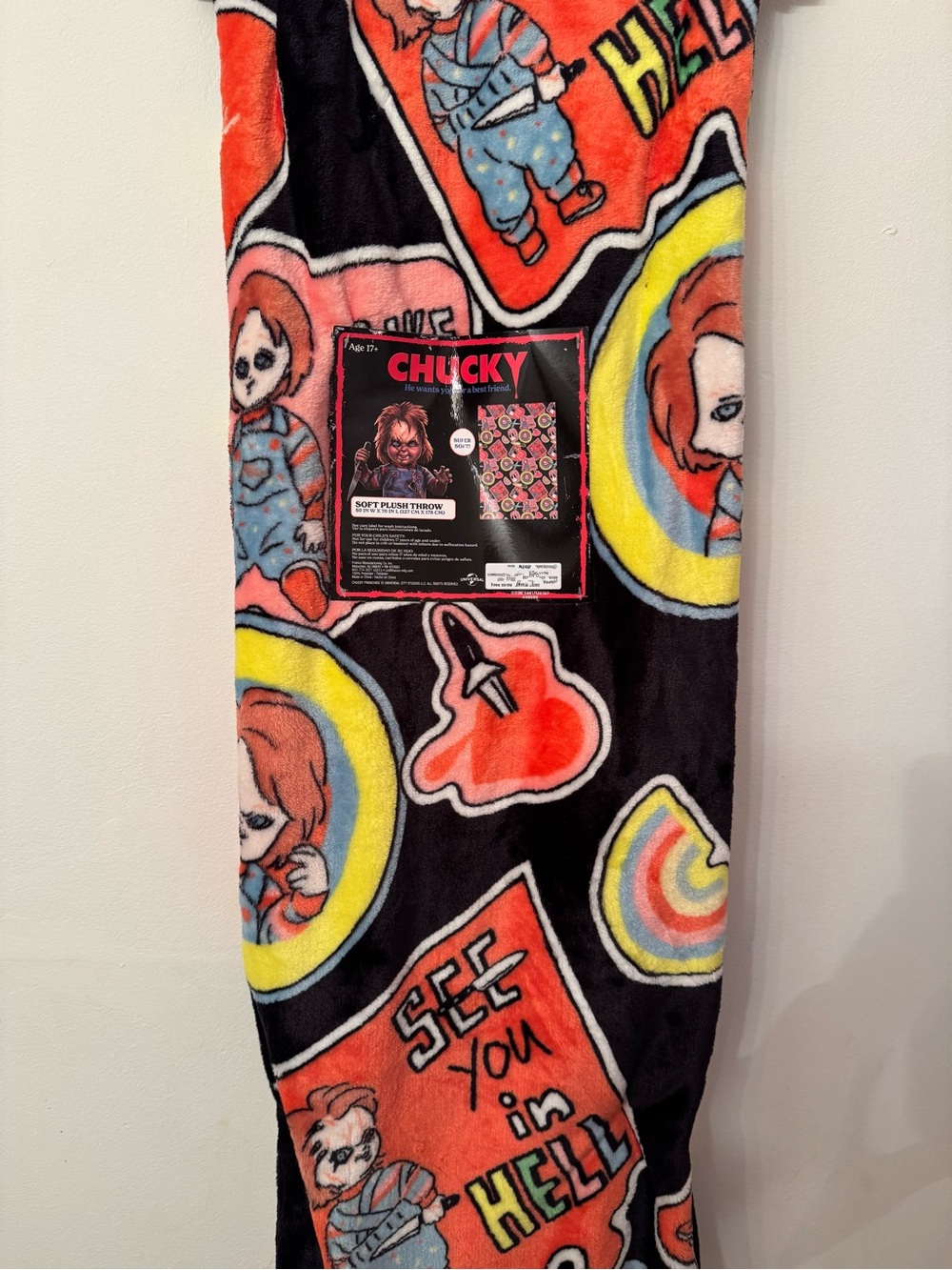 Chucky Soft Plush Throw Blanket Halloween Horror